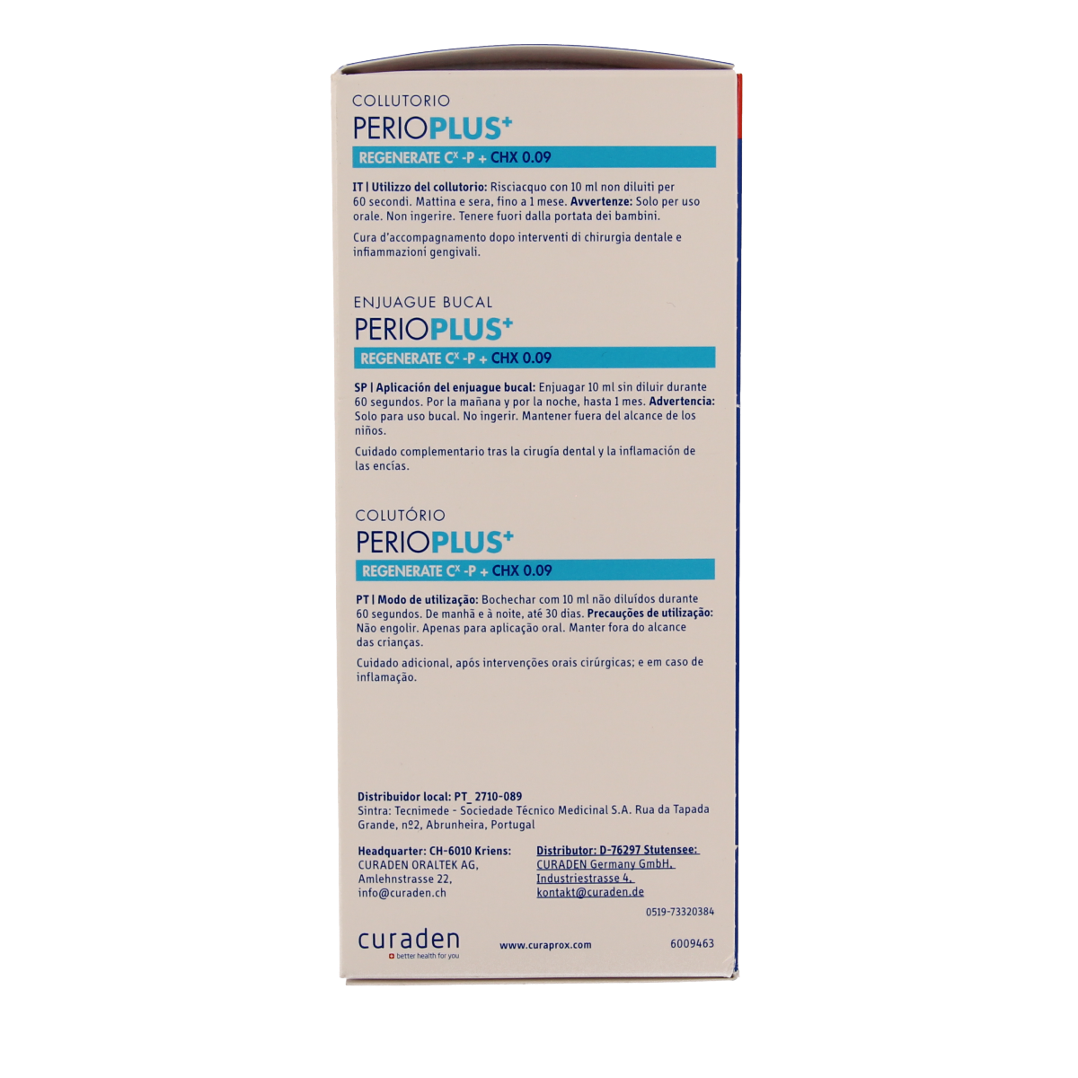 Curaprox Perio plus+ regenerate CHX 0.09 mondspoeling 200.00 Milliliter