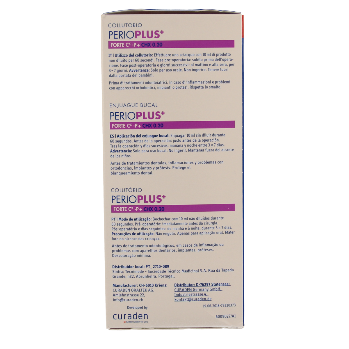 Curaprox Perio plus+ forte CHX 0.20 mondspoeling 200.00 Milliliter
