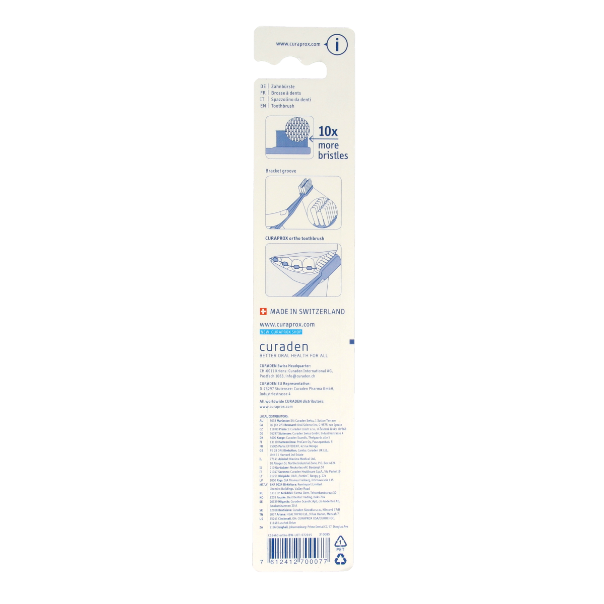 Curaprox Tandenborstel CS ortho ultra soft 1.00 Stuks