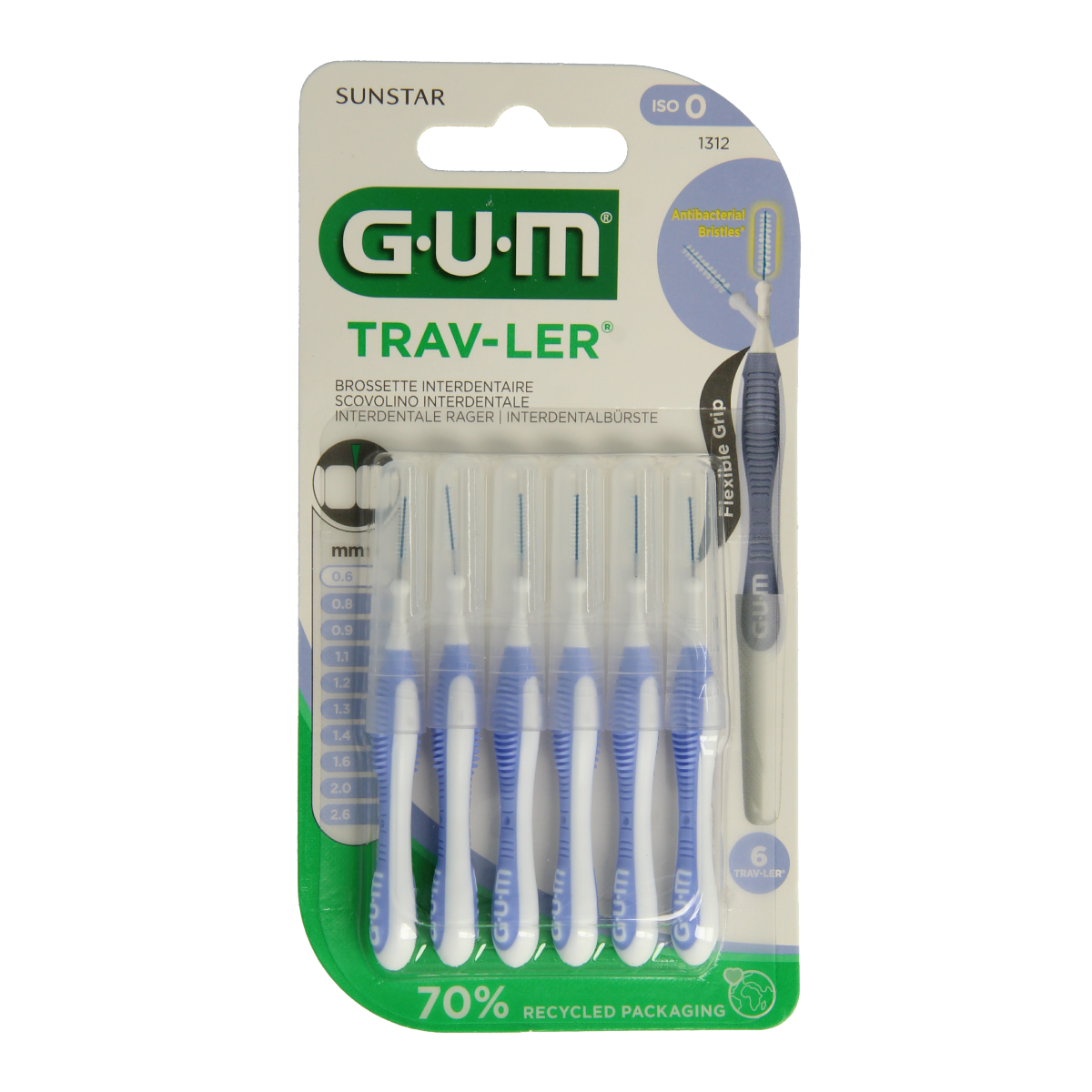 GUM Trav-ler rager 0.6 mm (lavendel) 6.00 Stuks