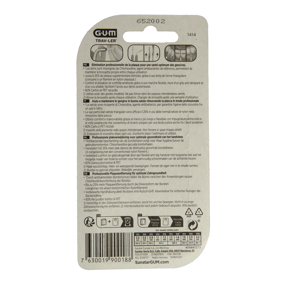 GUM Trav-ler rager 1.1 mm (groen) 6.00 Stuks