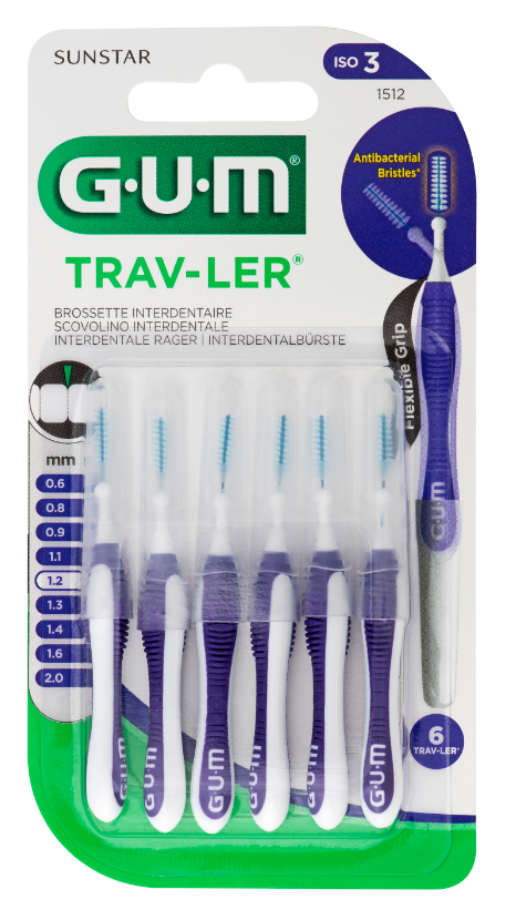 GUM Trav-ler ragers 1.2 mm paars 6.00 Stuks