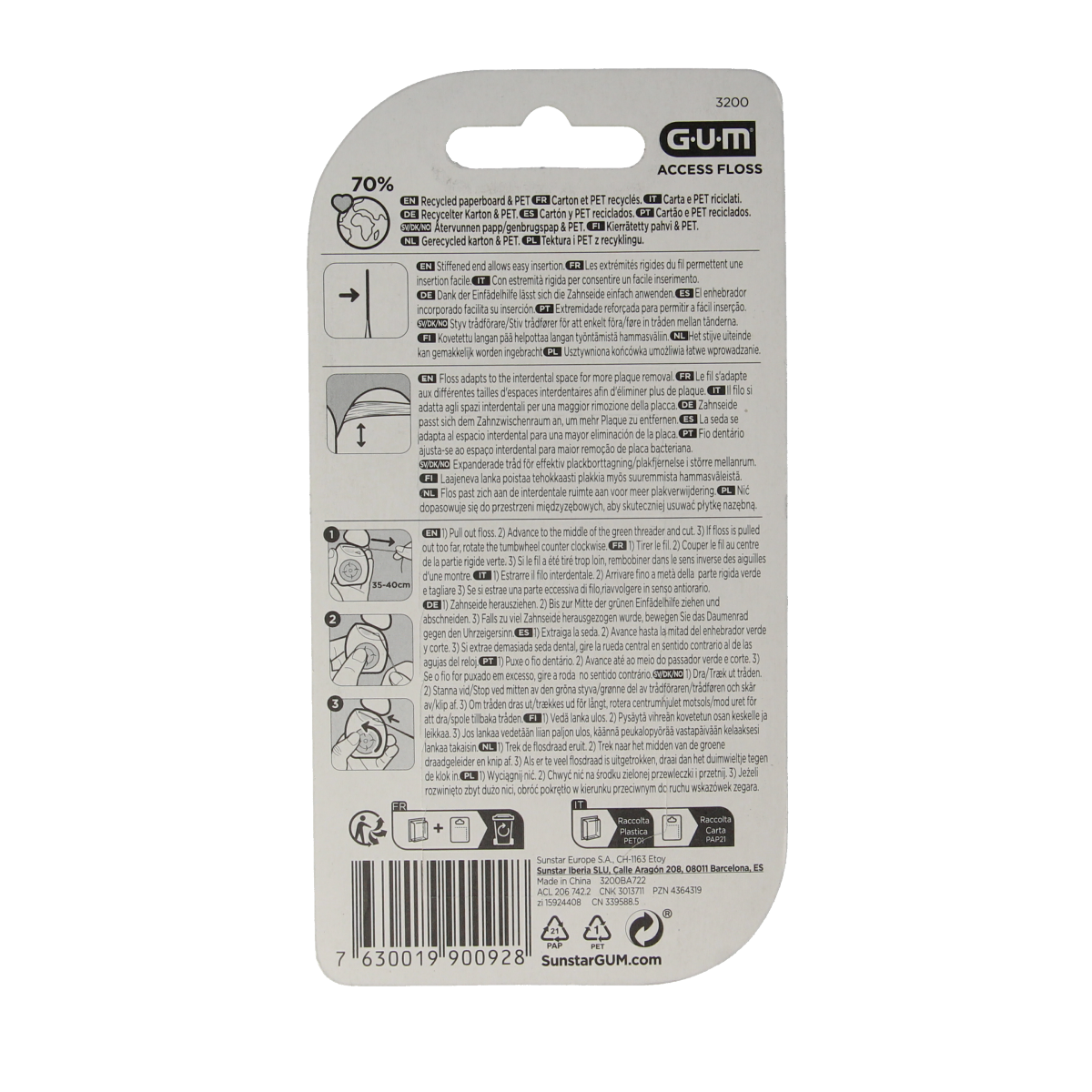 GUM Access floss 50.00 Stuks