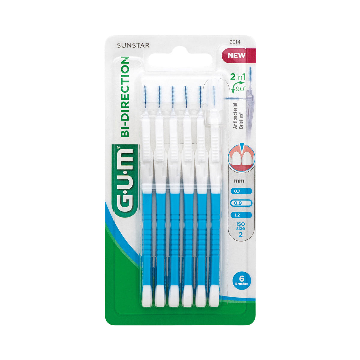 GUM Bi-direction 0.9mm  6.00 Stuks