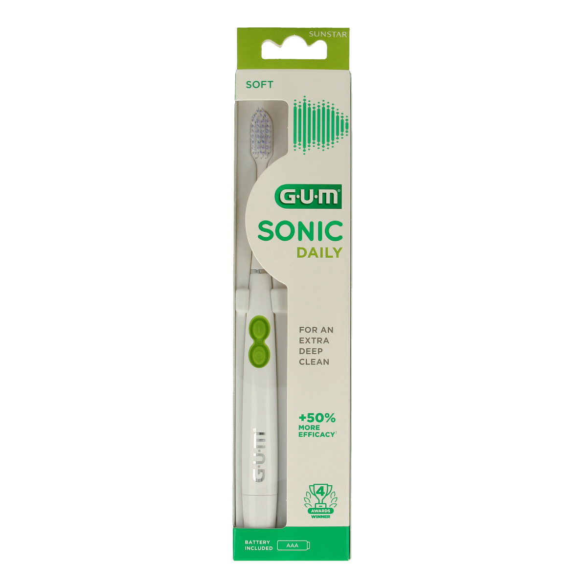 GUM Elektrische tandenborstel activital sonic  1.00 Stuks