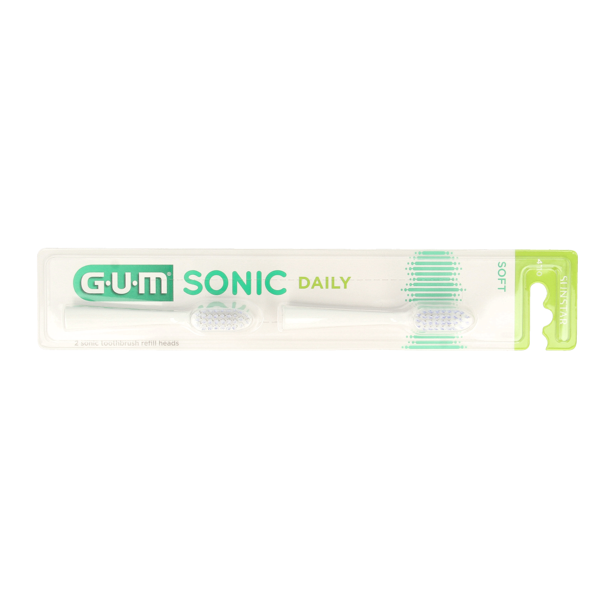 GUM Sonic opzetborstel wit 2.00 Stuks