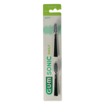 GUM Sonic opzetborstel soft zwart 2.00 Stuks