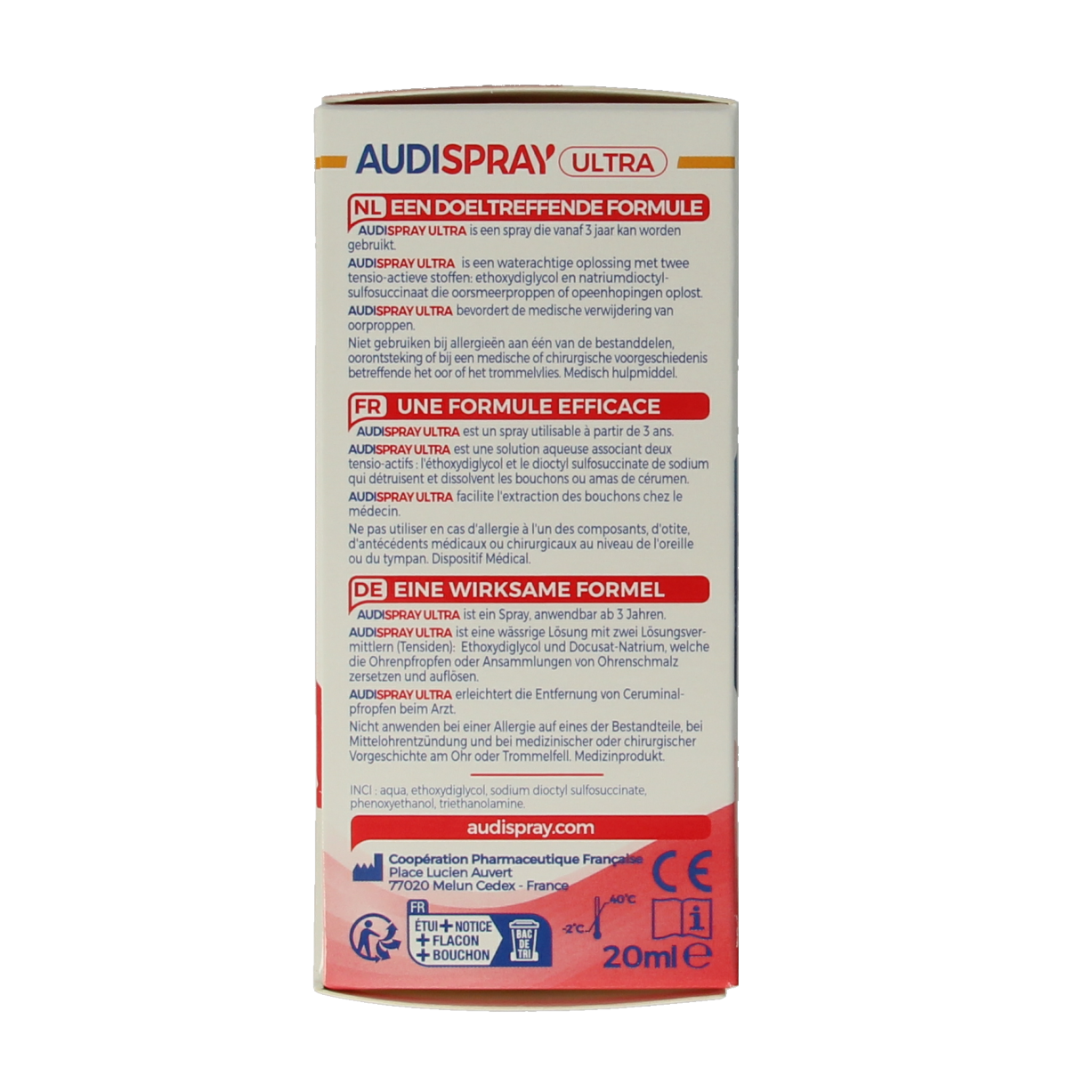 Audispray Ultra oorsmeerprop 20.00 Milliliter
