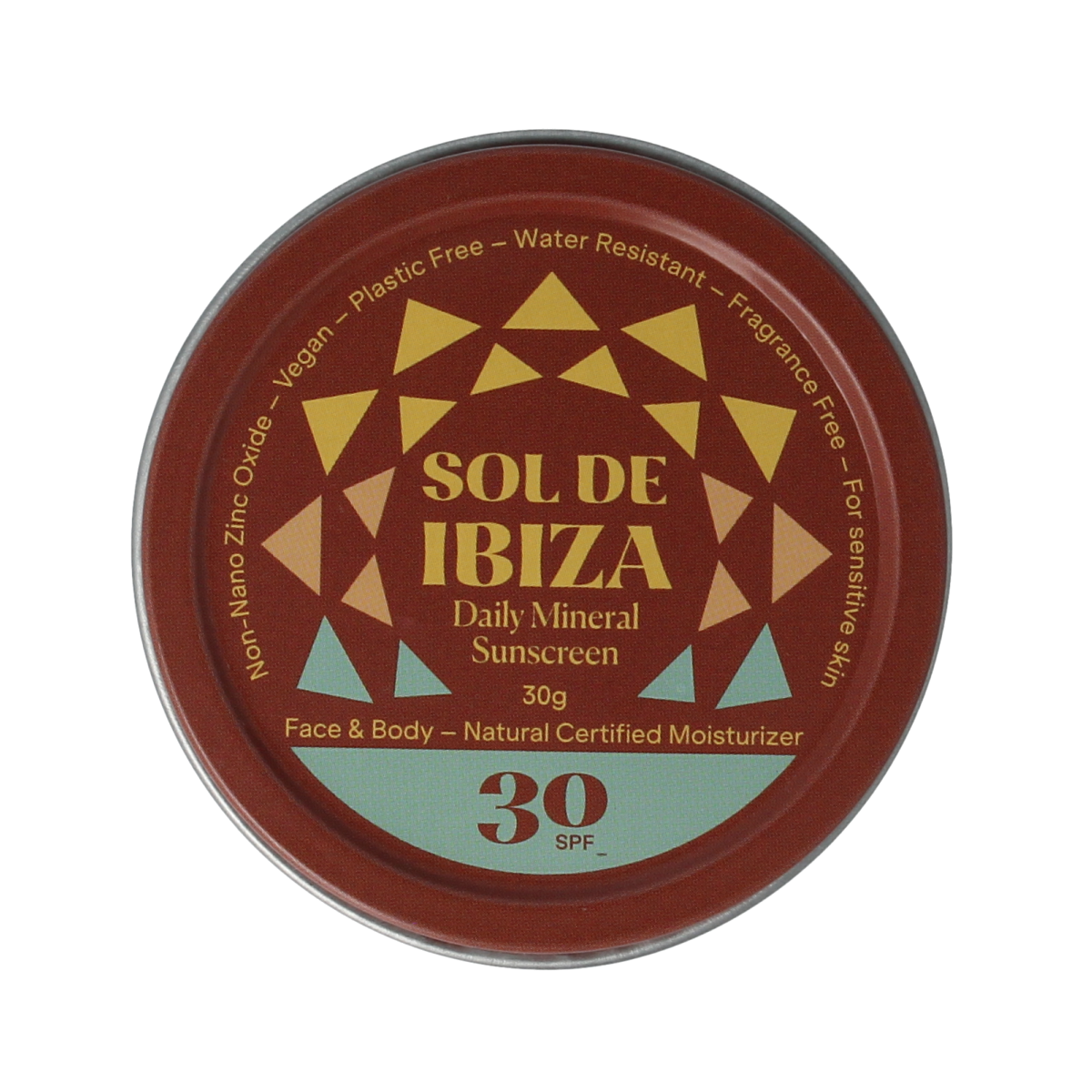 Sol De Ibiza Zonnebrandcreme SPF30 mini bio 30.00 Gram