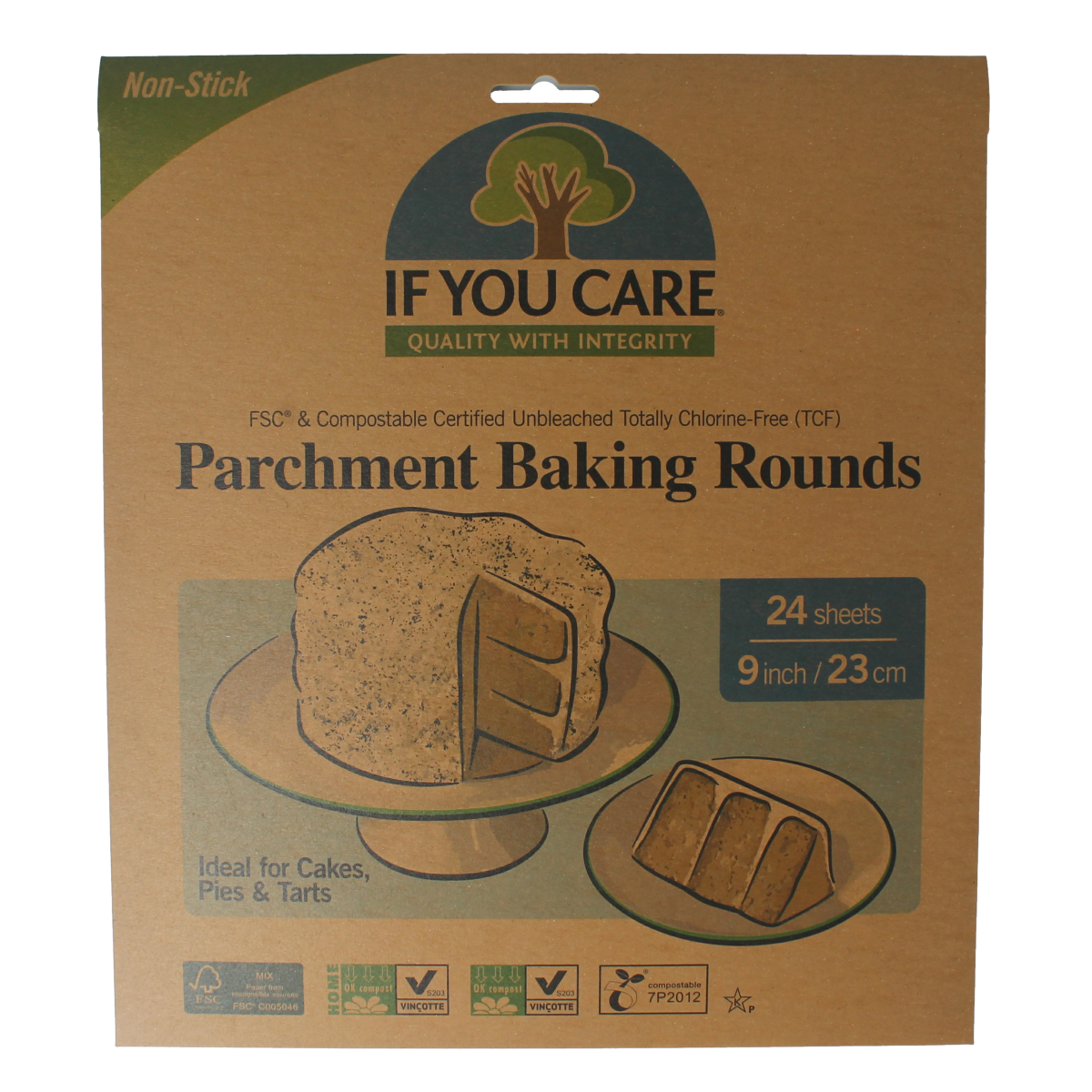 If You Care Bakpapier rond 24.00 Stuks