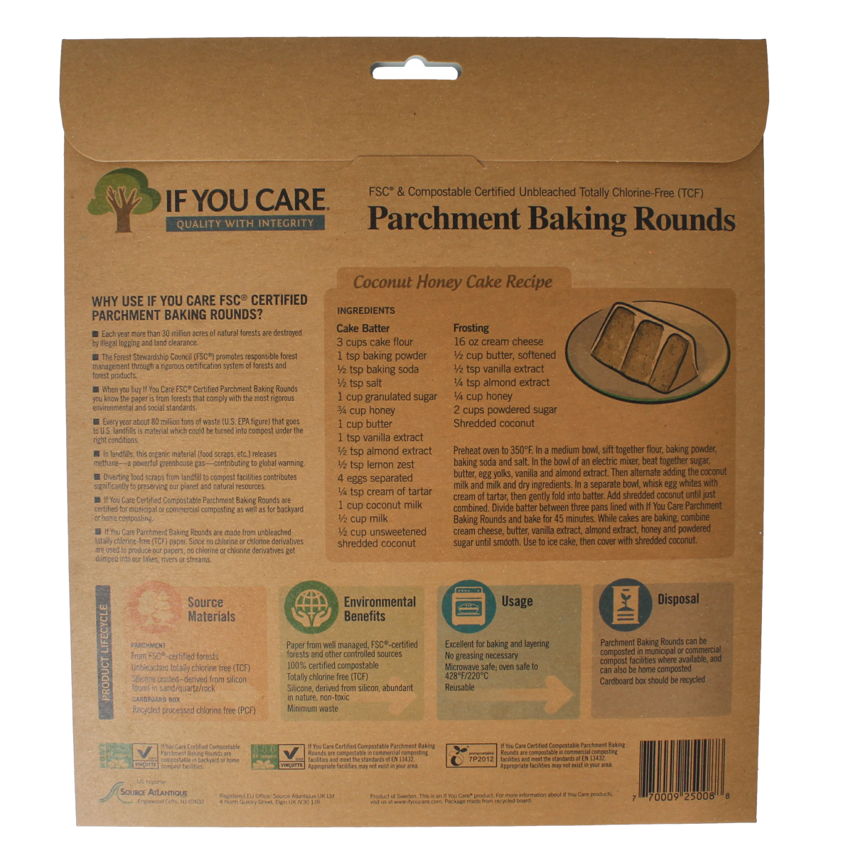 If You Care Bakpapier rond 24.00 Stuks