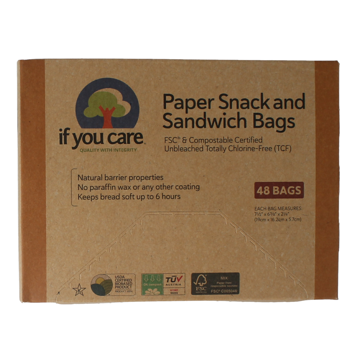 If You Care Snack en boterhamzakjes 48.00 Stuks
