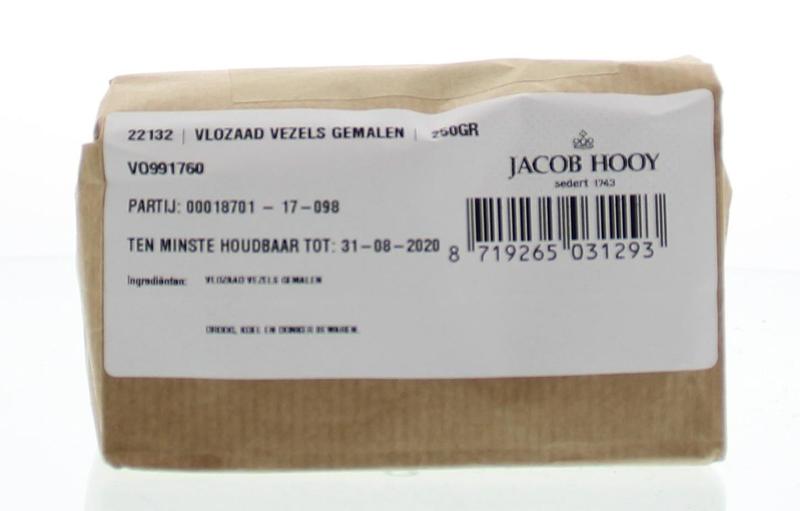 Jacob Hooy Vlozaad vezels gemalen 250.00 Gram