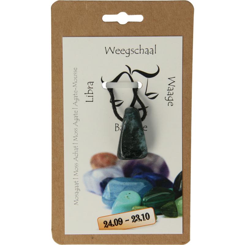 Steengoed Sterrenbeeldsteen hanger weegschaal 1.00 Stuks
