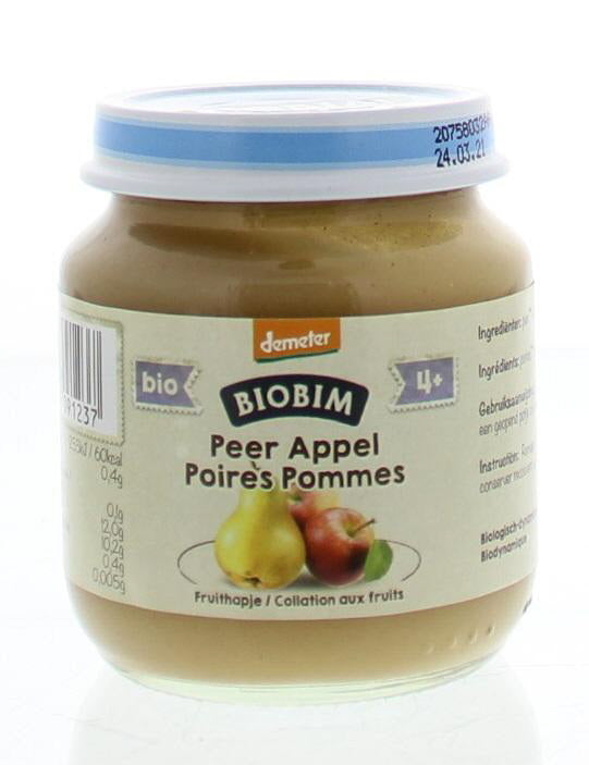 Biobim Appel peer 4 maanden demeter bio 125.00 Gram