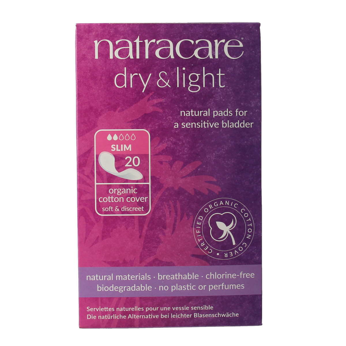 Natracare Dry & light pads 20.00 Stuks