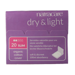 Natracare Dry & light pads 20.00 Stuks