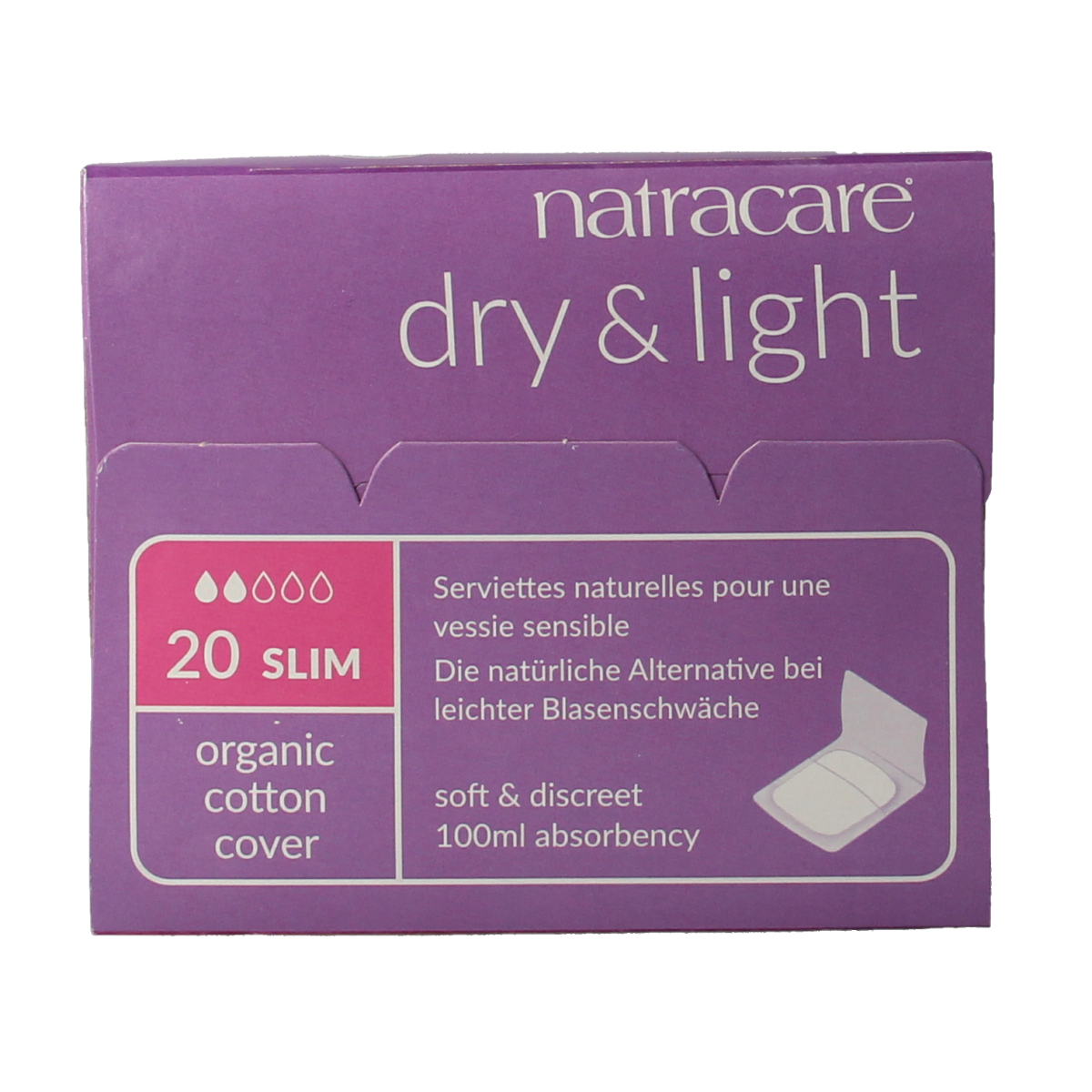 Natracare Dry & light pads 20.00 Stuks