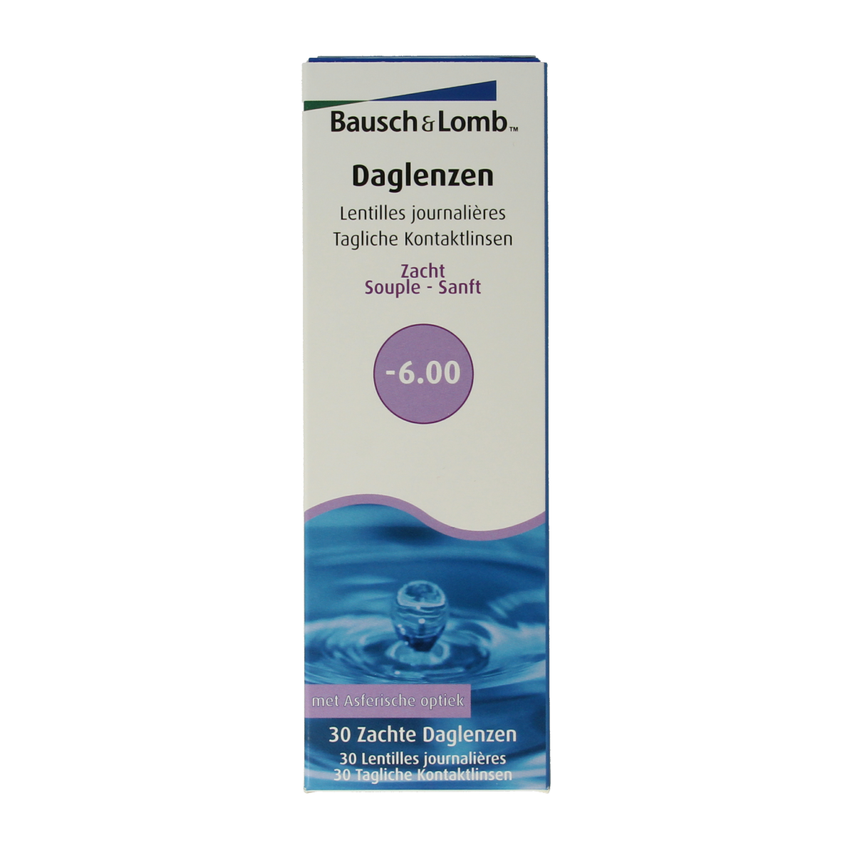 Bausch & Lomb Daglenzen -6.00 30.00 Stuks