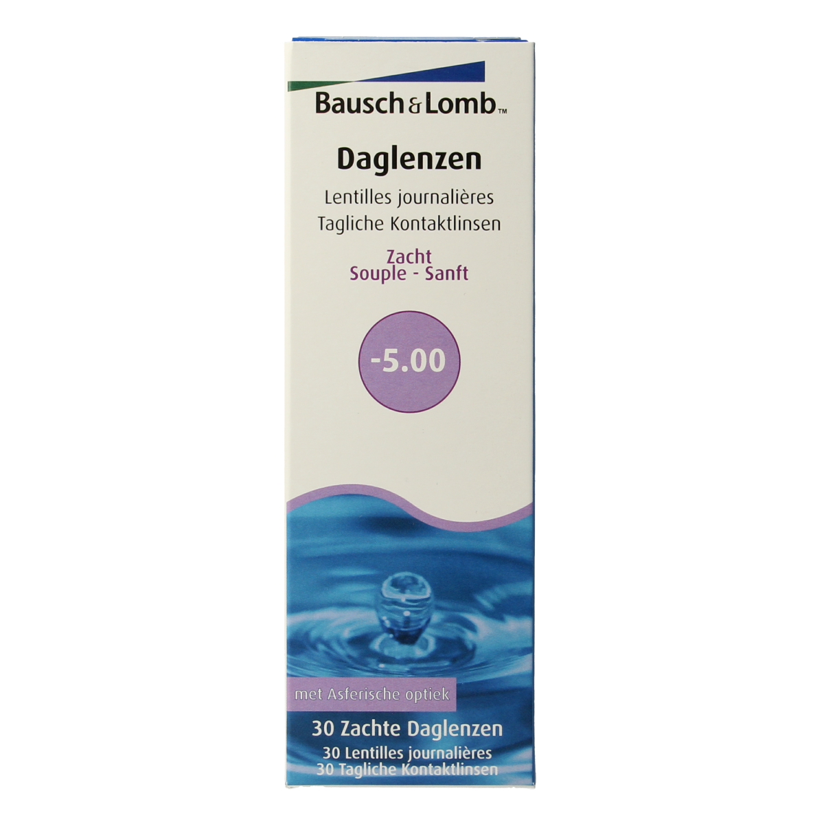 Bausch & Lomb Daglenzen -5.00 30.00 Stuks