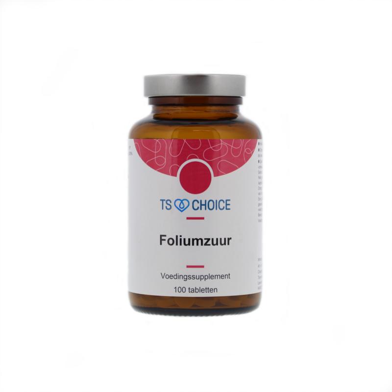 TS Choice Foliumzuur 400 Vitamine B11 100.00 Tabletten