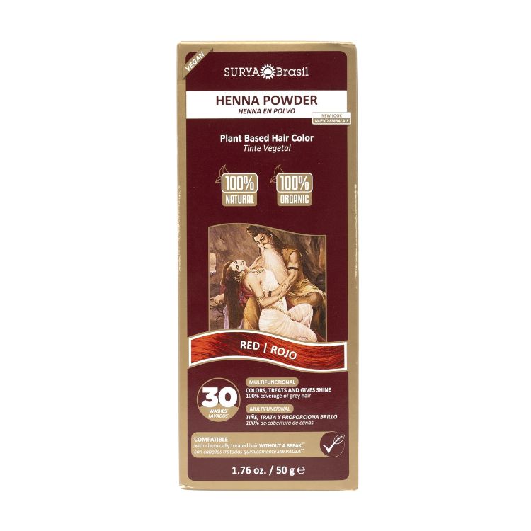 Surya Brasil Henna haarverf poeder rood 50.00 Gram