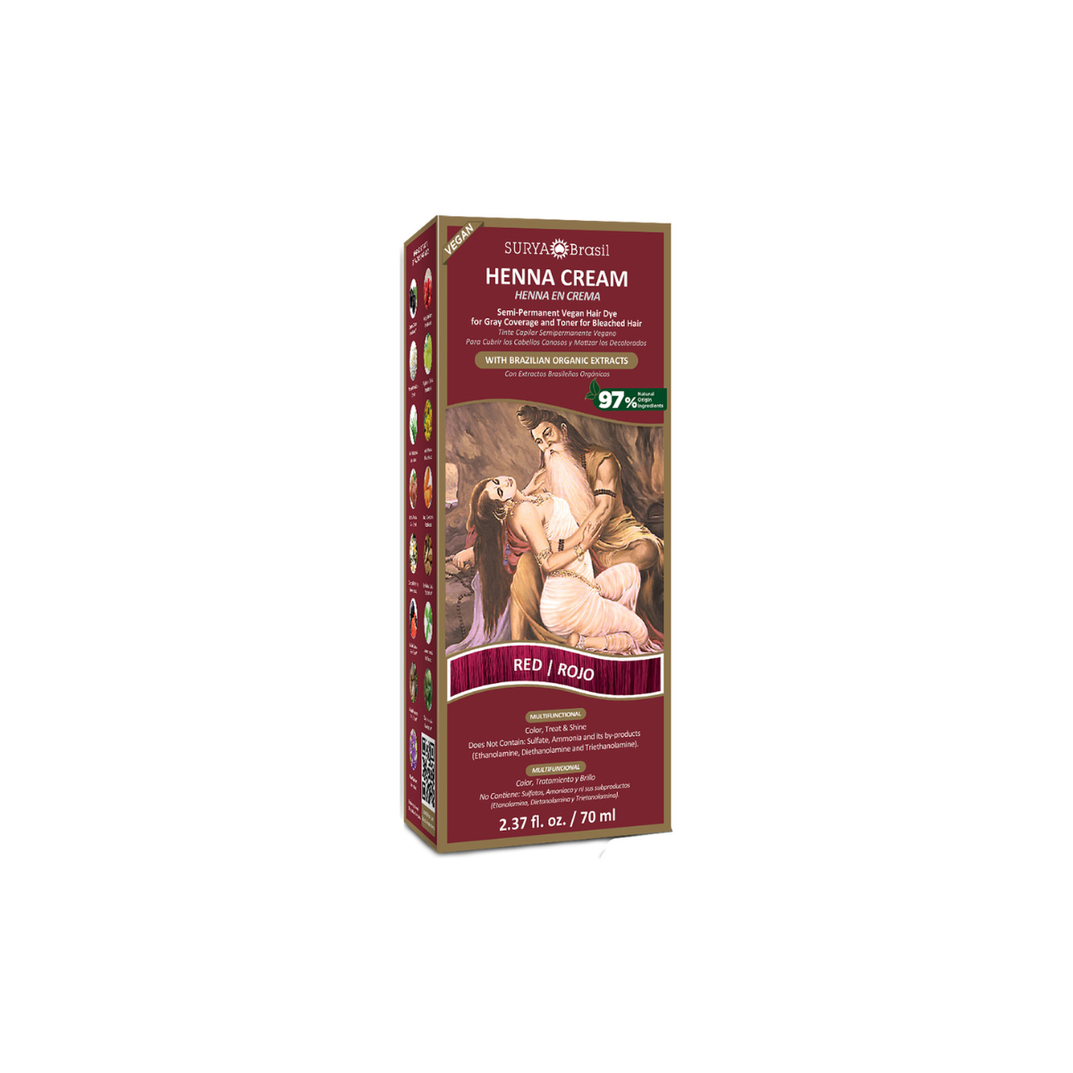 Surya Brasil Henna haarverf creme rood 70.00 Milliliter