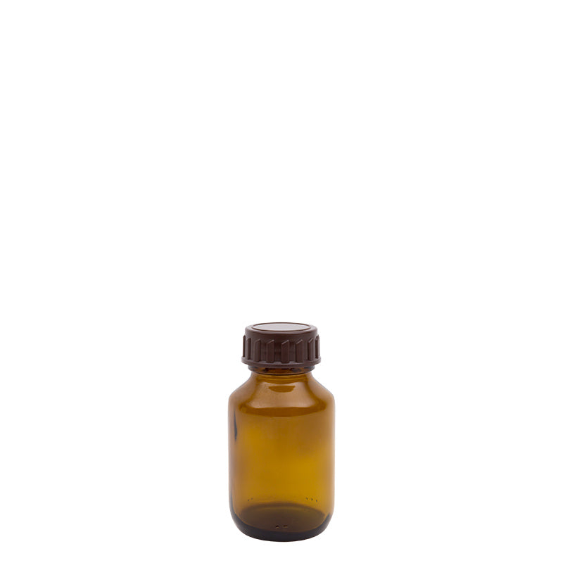 Blockland Medicijnfles bruin gedopt  60ml/28mm 33.00 Stuks
