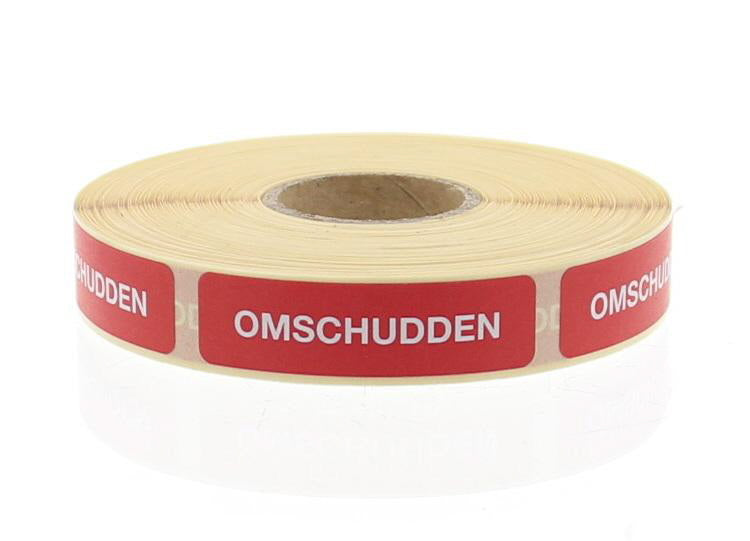 Blockland Strooketiket omschudden rood 44 x 11mm 750.00 Stuks