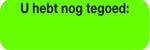 Blockland Strooketiket u hebt nog tegoed 30 x 10mm 1000.00 Stuks