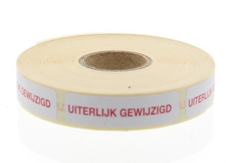 Blockland Strooketiket uiterlijk gewijzigd 44 x 11mm 750.00 Stuks