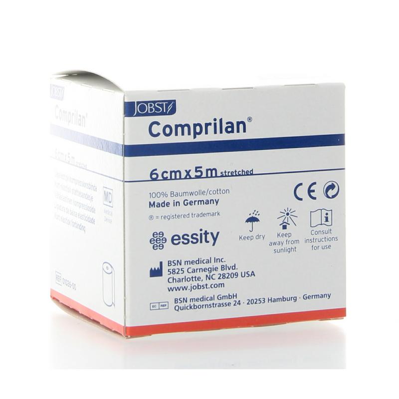 Comprilan Korte rek zwachtel 5m x 6cm 1.00 Stuks