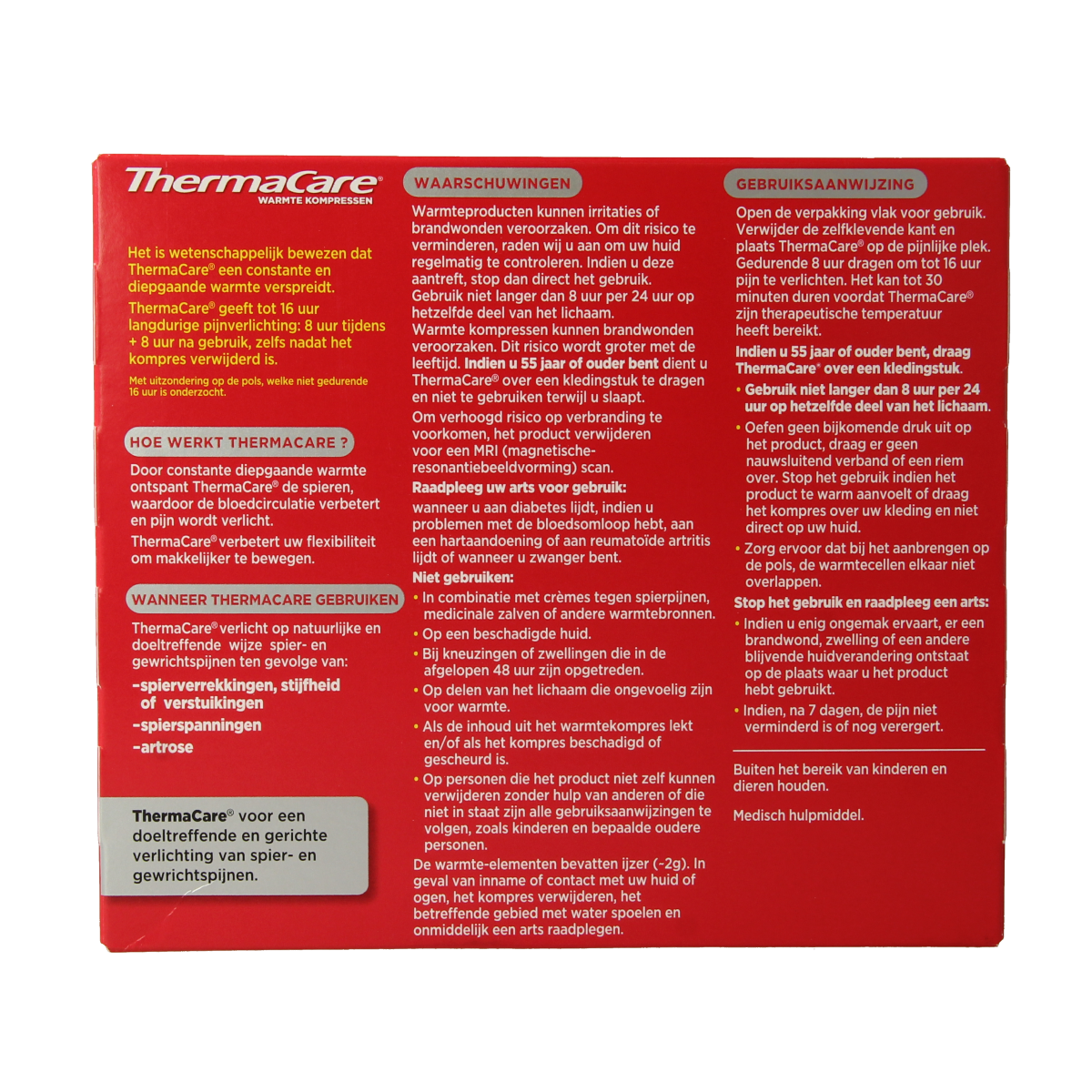 Thermacare Warmte kompres nek, schouder, pols 1.00 Stuks