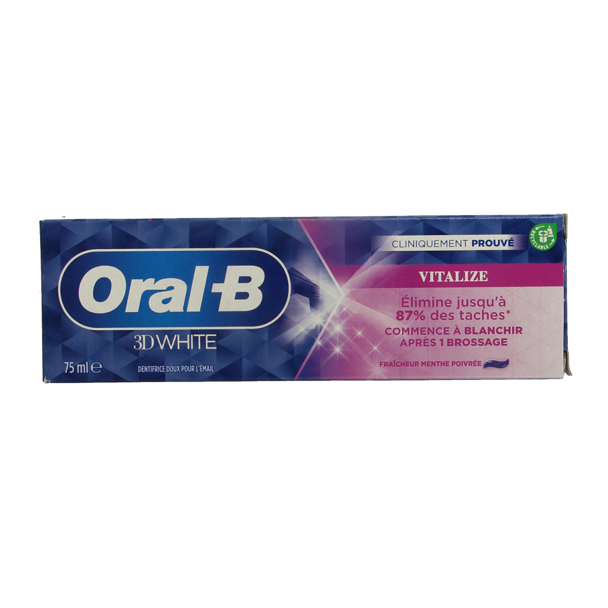 Oral B Tandpasta 3D white vitalize  75.00 Milliliter