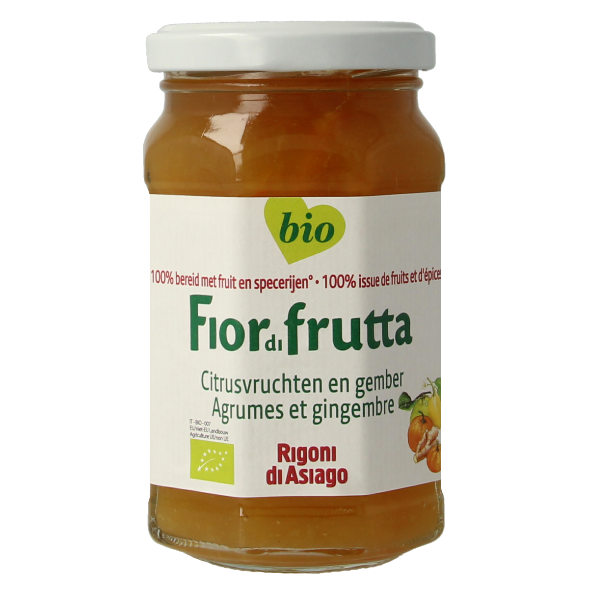 Fiordifrutta Citrusmix gemberjam bio 260.00 Gram