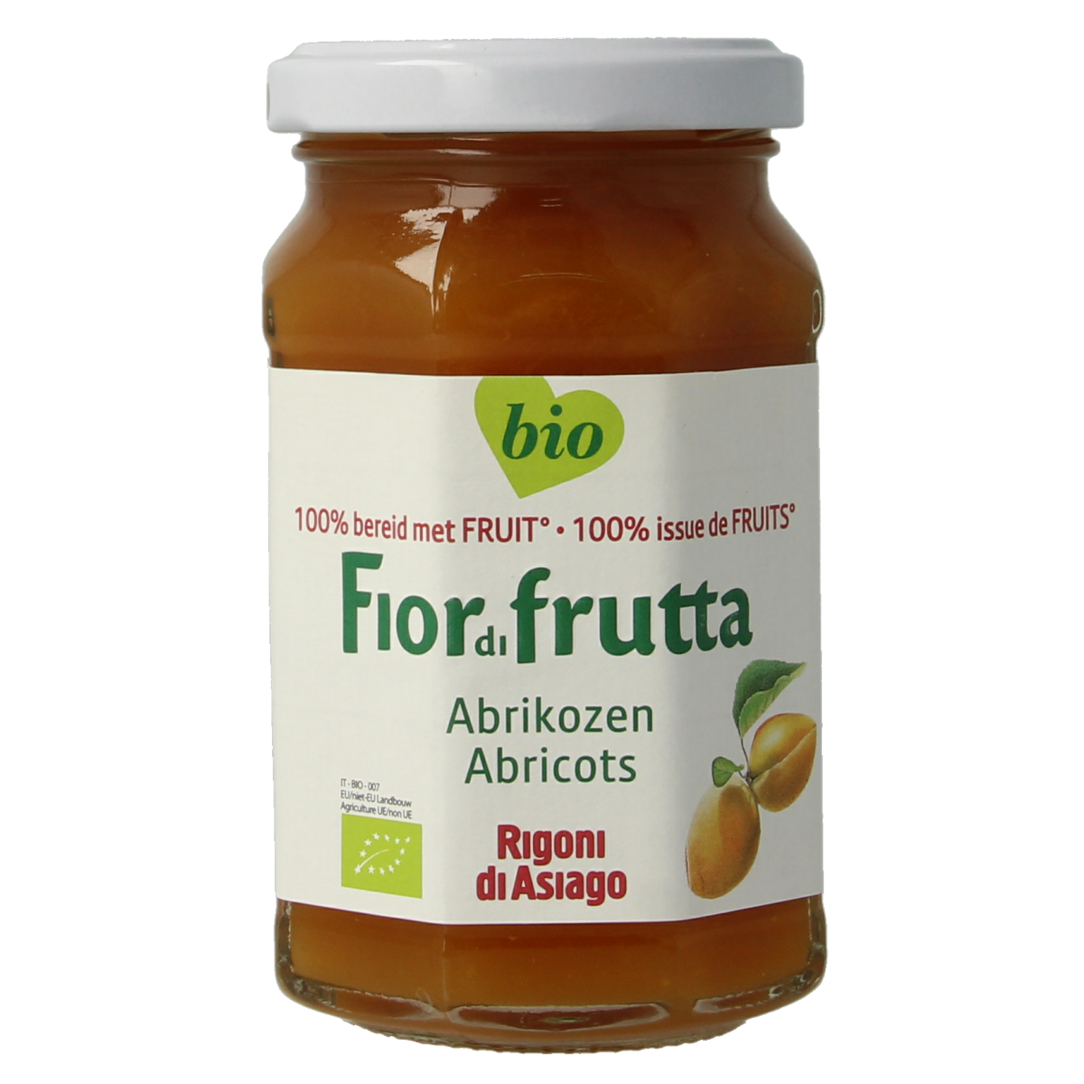 Fiordifrutta Abrikozenjam bio 250.00 Gram