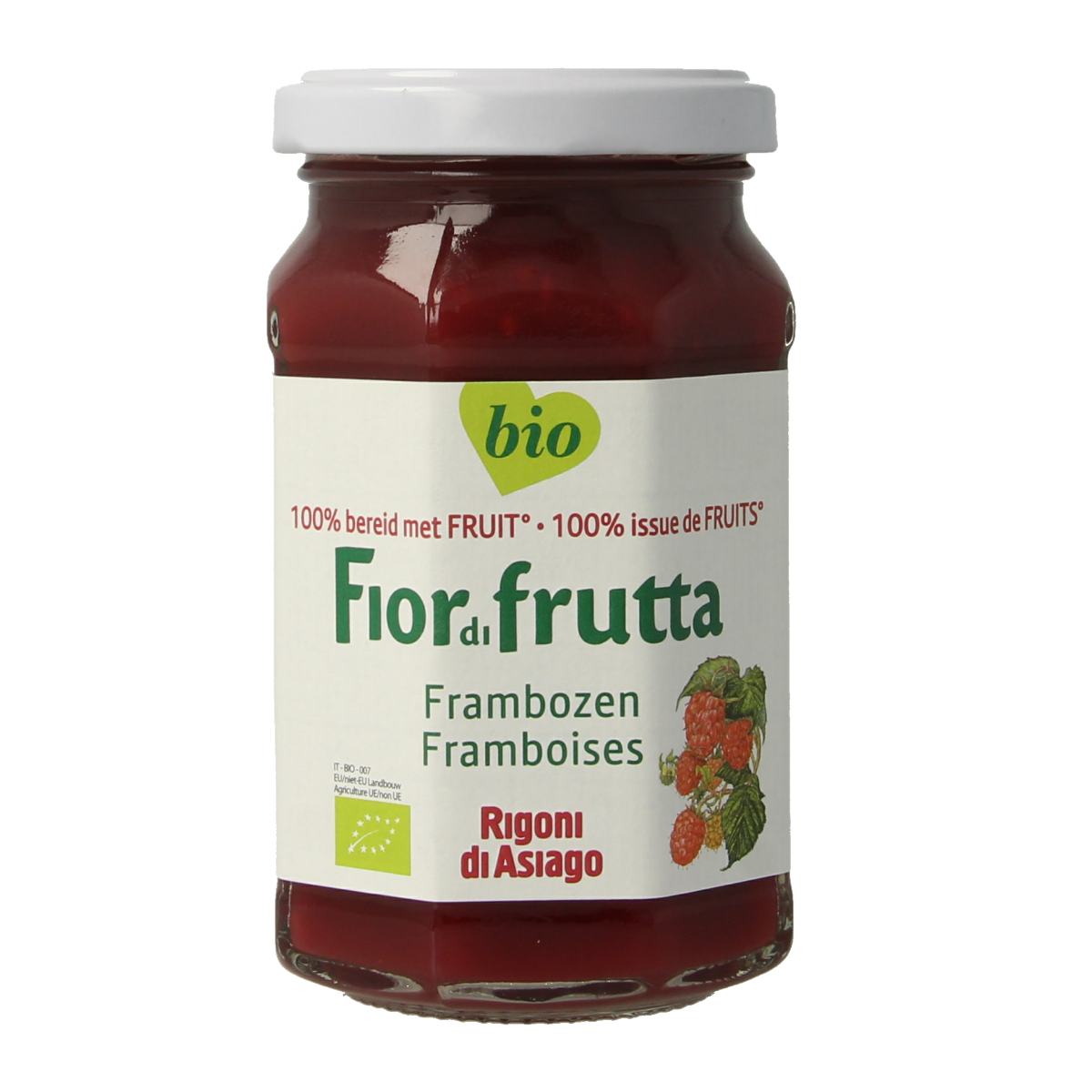 Fiordifrutta Frambozenjam bio 250.00 Gram