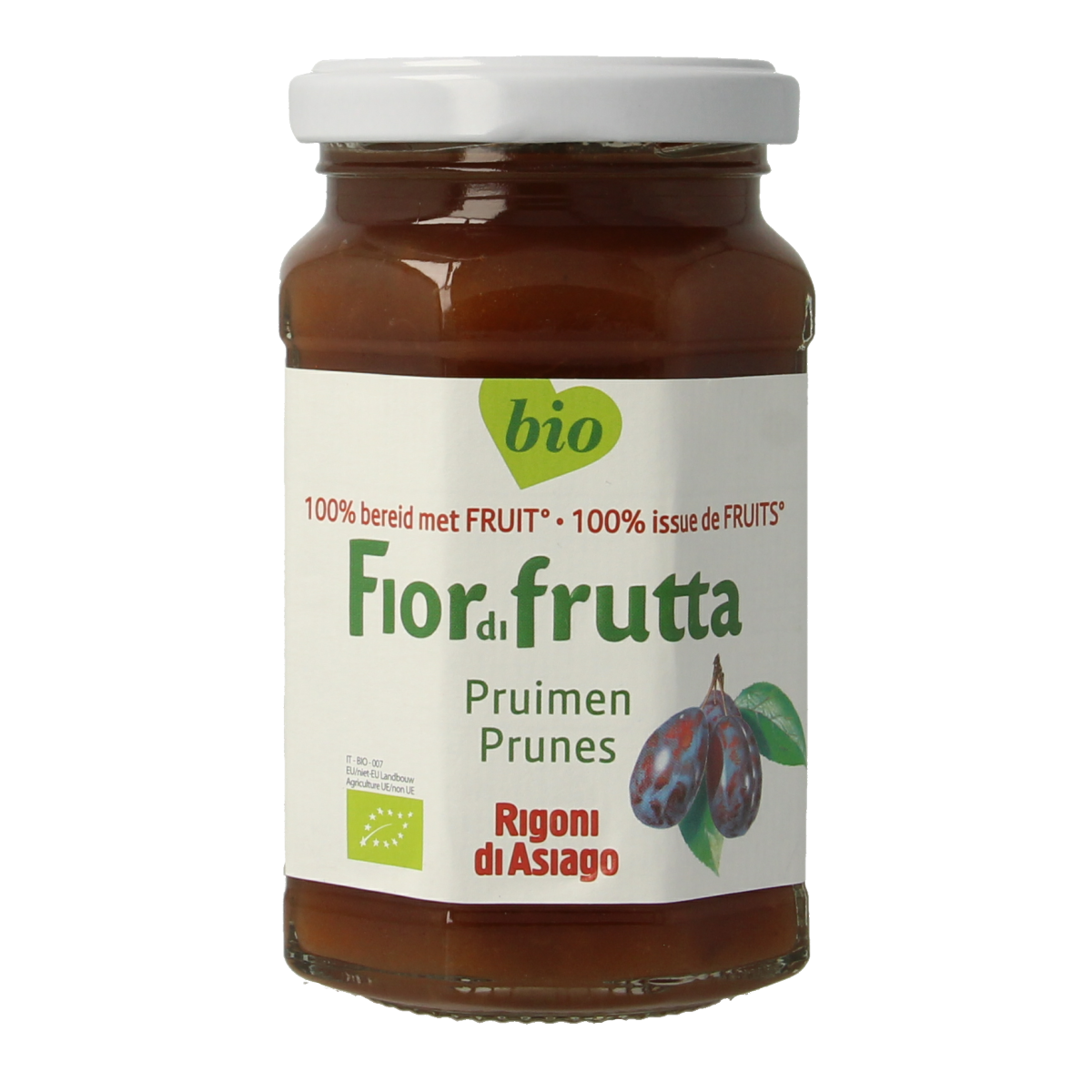 Fiordifrutta Pruimenjam bio 250.00 Gram