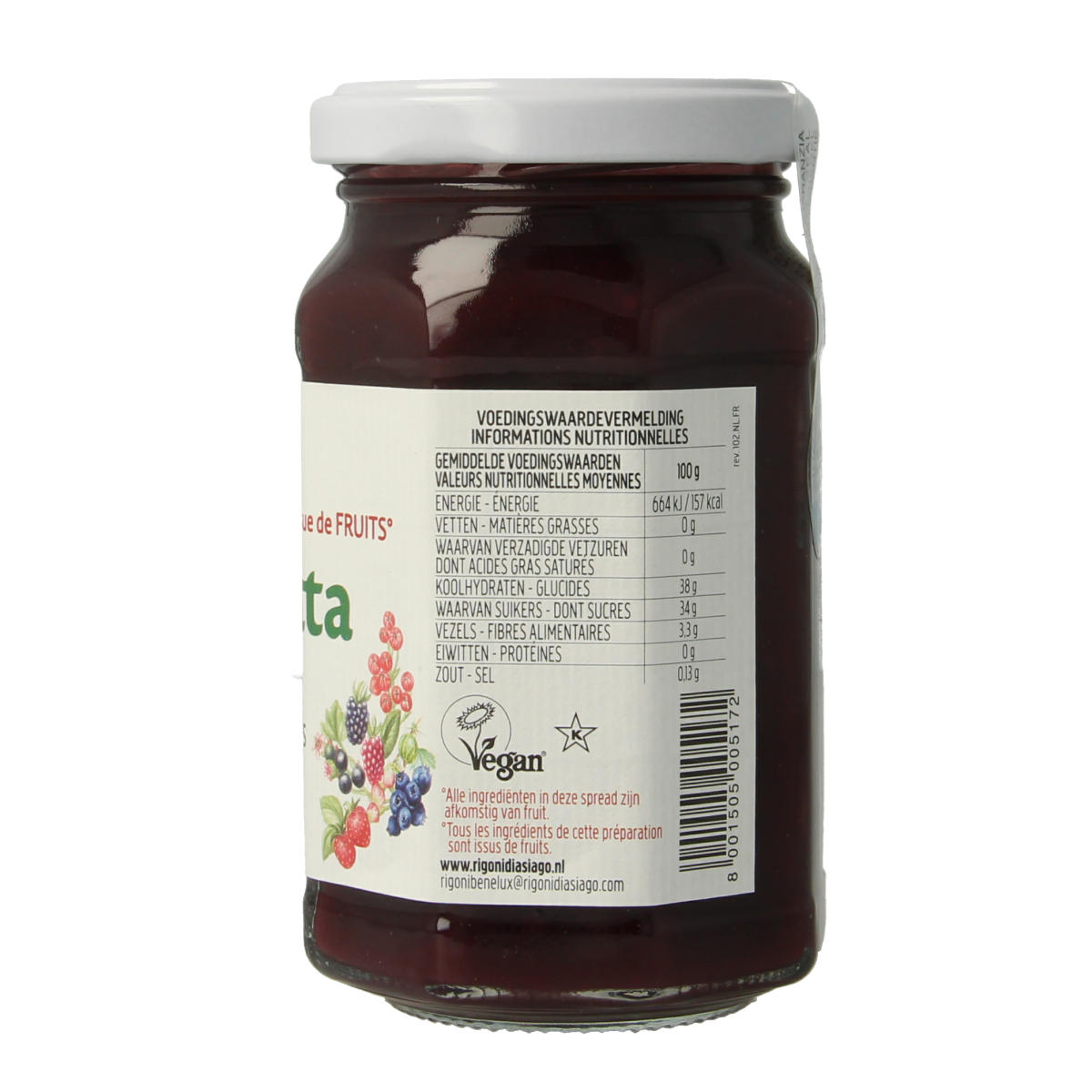 Fiordifrutta Bosvruchtenjam bio 250.00 Gram