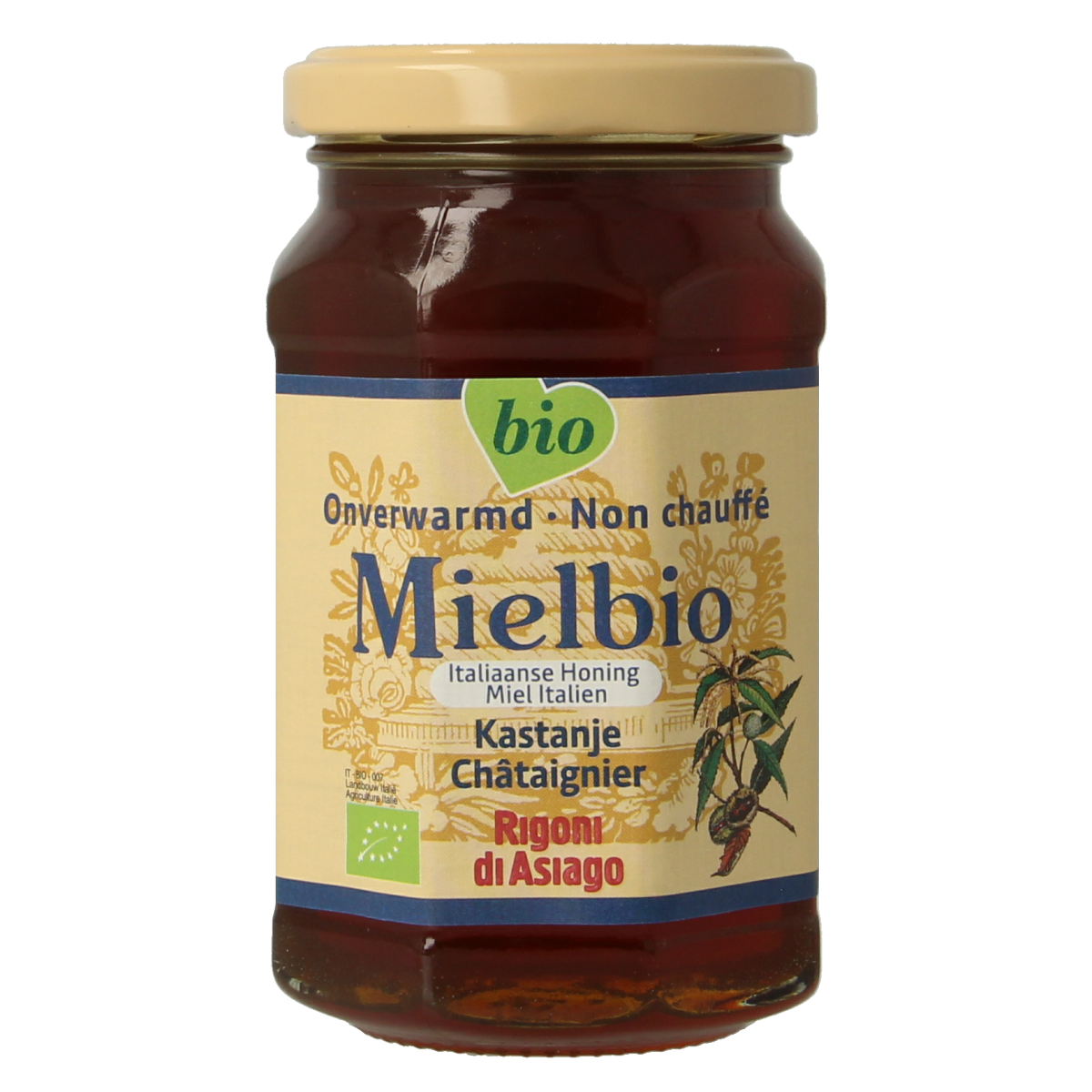 Rigoni Di Asiago Kastanje honing vloeibaar bio 300.00 Gram