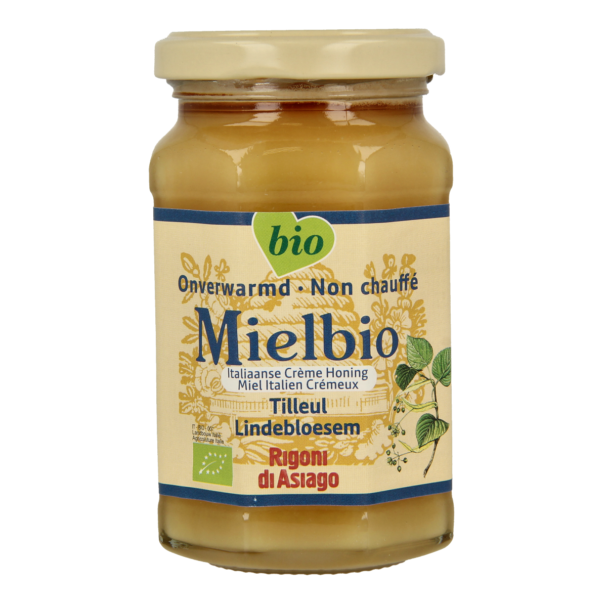 Mielbio Lindebloesem creme honing bio 300.00 Gram