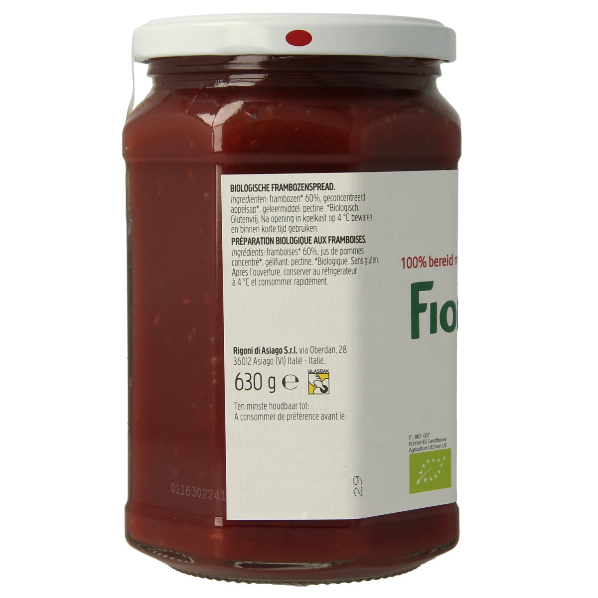 Fiordifrutta Frambozen bio 630.00 Gram