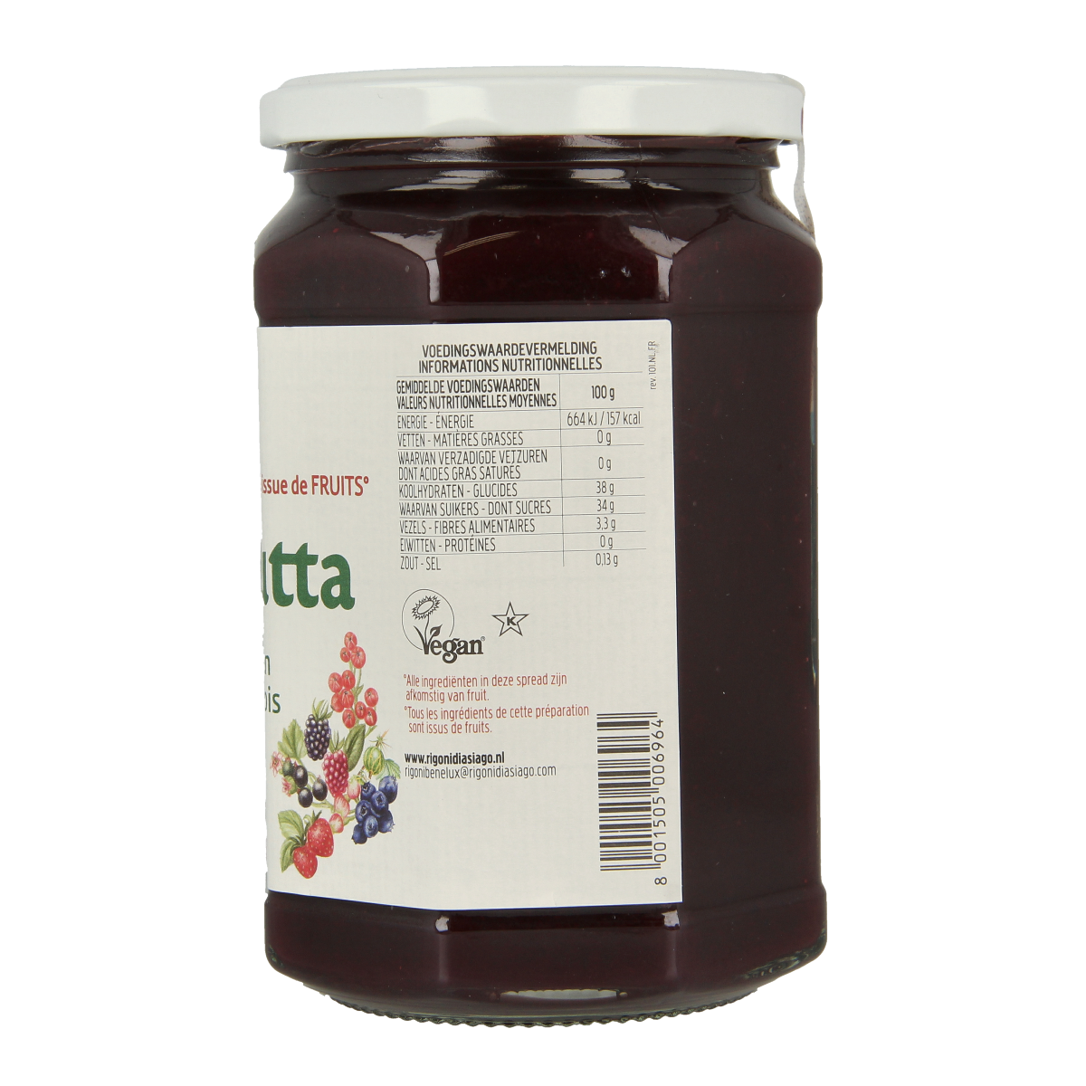 Fiordifrutta Bosvruchtenjam bio 630.00 Gram