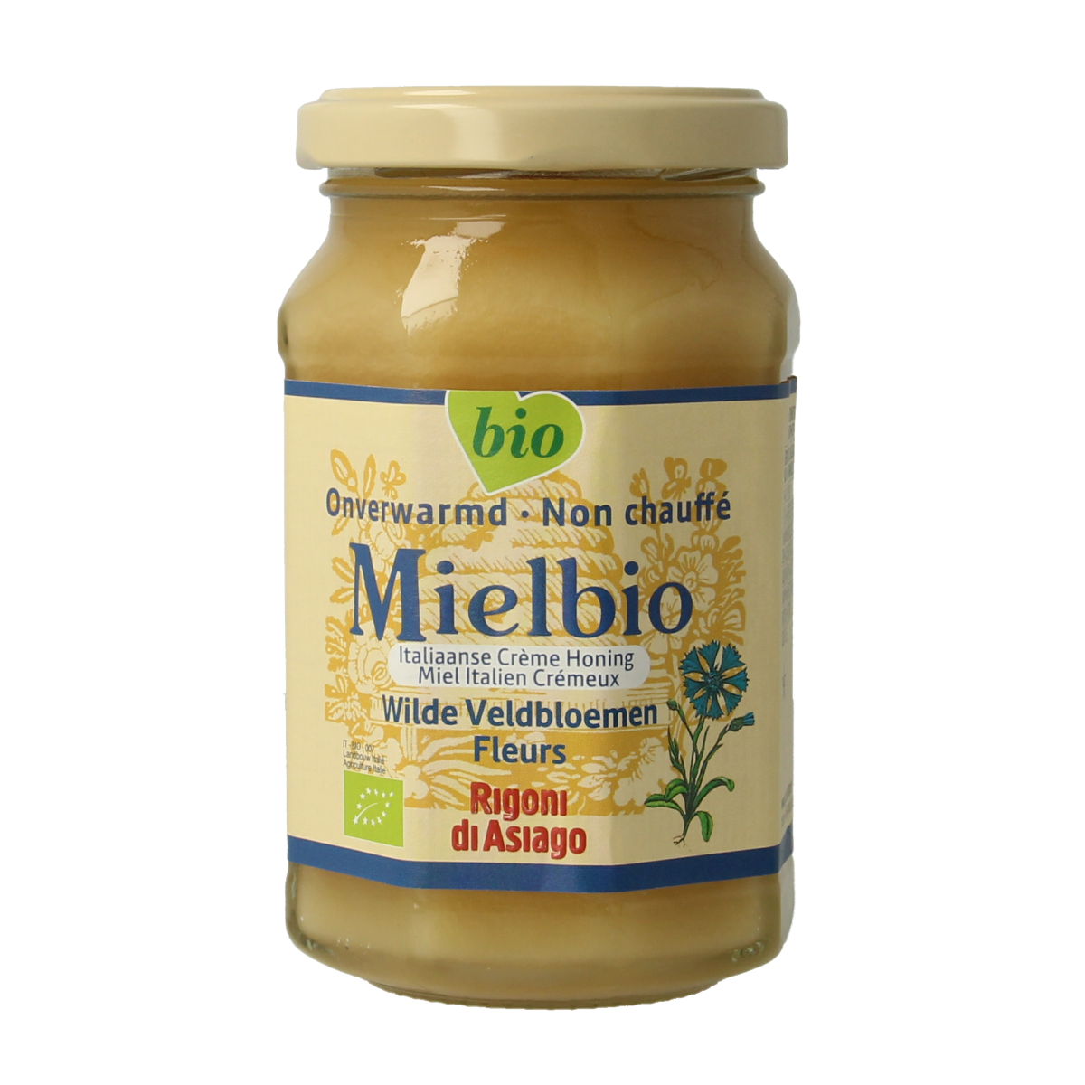 Mielbio Wilde veldbloemen creme honing bio 300.00 Gram