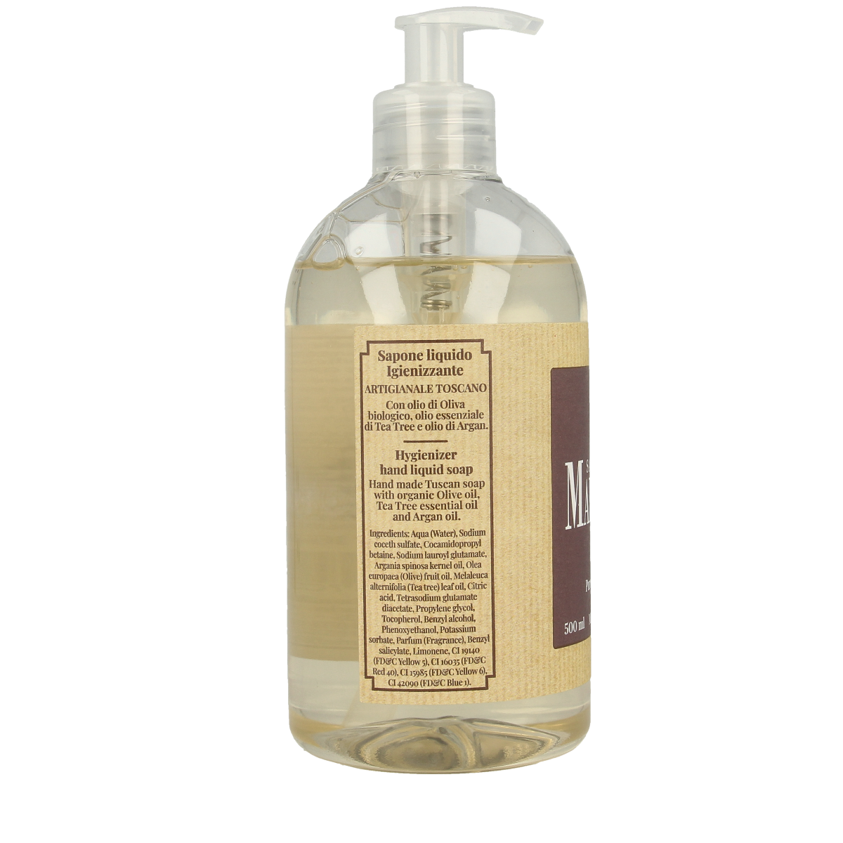 Marseille Zeep natuurlijk vloeibaar argan 500.00 Milliliter