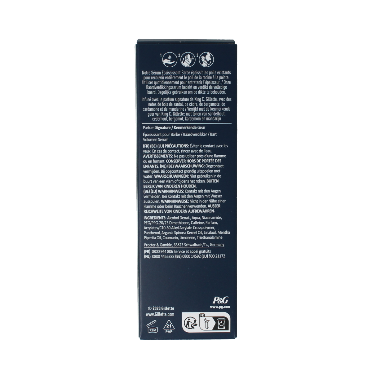 Gillette King c baardverdikkingsserum 50.00 Milliliter