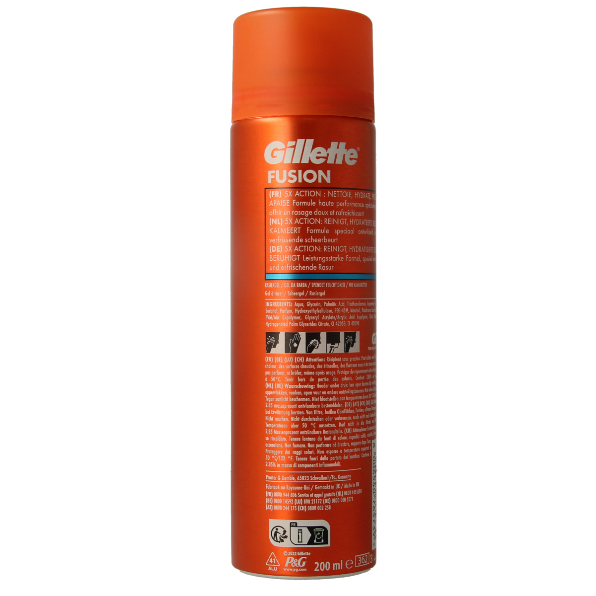 Gillette Fusion shaving gel 200.00 Milliliter