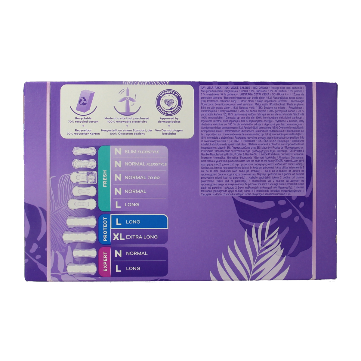 Always Inlegkruisjes daily protect long 50.00 Stuks