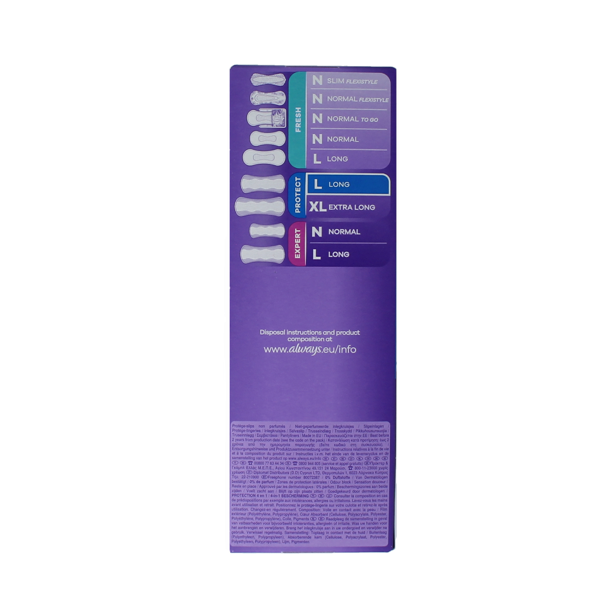 Always Inlegkruisjes daily protect long 26.00 Stuks