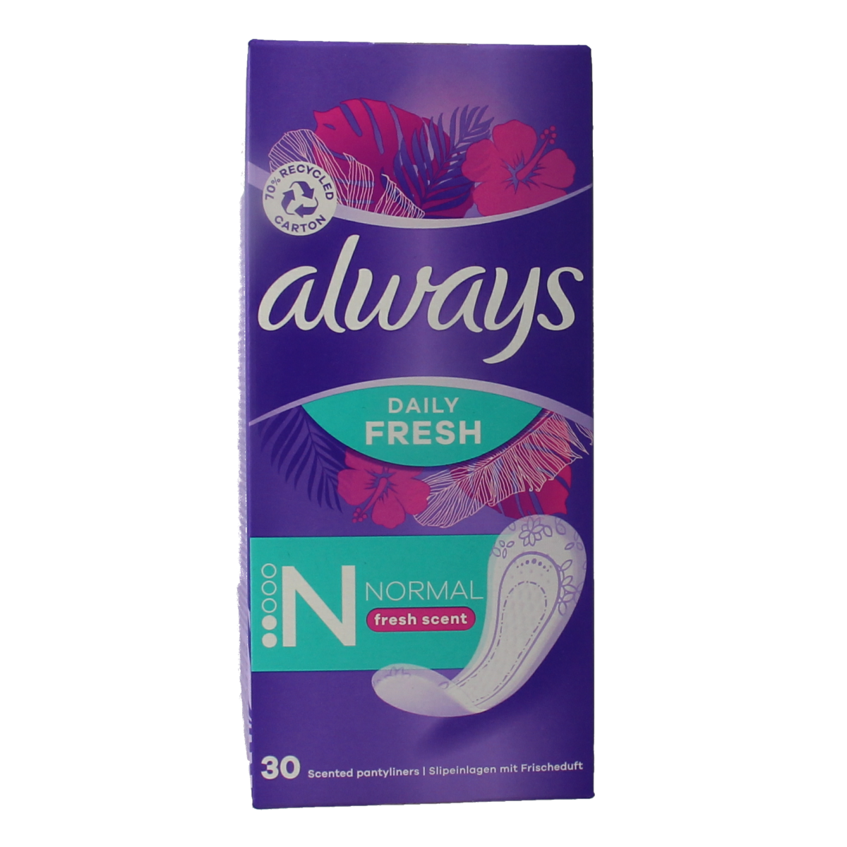 Always Inlegkruisjes daily fresh normaal & scent 30.00 Stuks